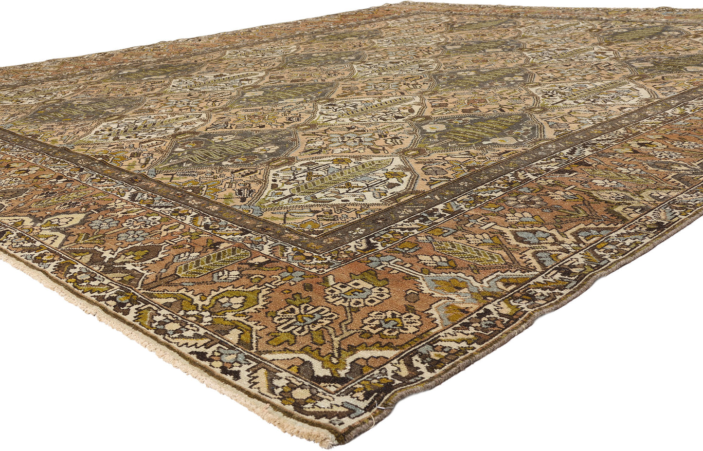 12 x 13 - Multicolor Antique Persian Bakhtiari Rug - 54109