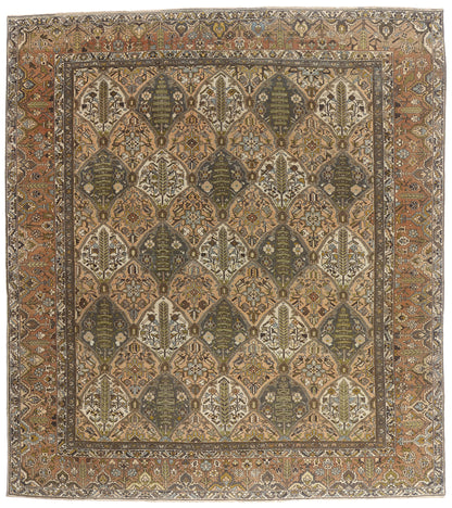 12 x 13 - Multicolor Antique Persian Bakhtiari Rug - 54109