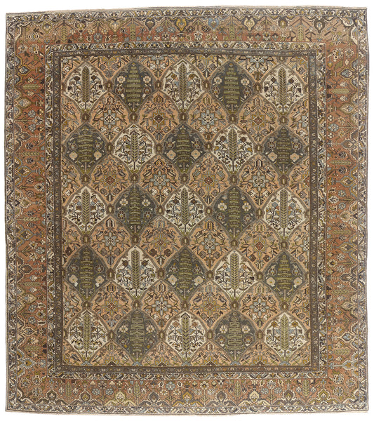 12 x 13 - Multicolor Antique Persian Bakhtiari Rug - 54109
