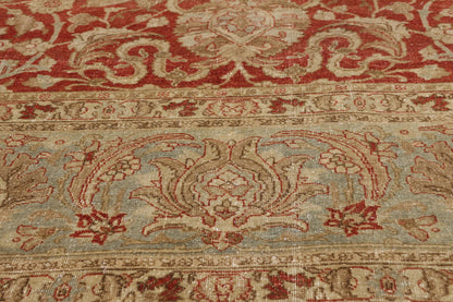 9 x 13 - Rust Antique Persian Tabriz Rug - 54110