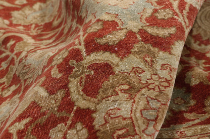 9 x 13 - Rust Antique Persian Tabriz Rug - 54110