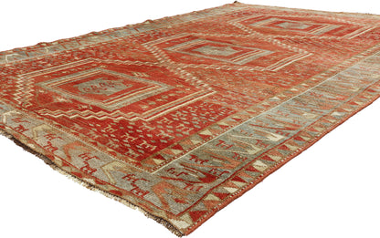 6 x 9 - Red Antique Persian Gabbeh Rug - 54112
