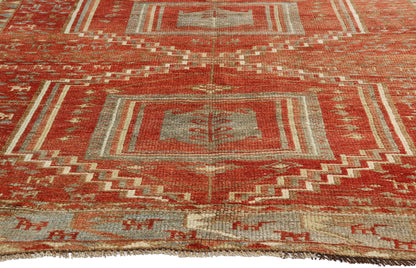 6 x 9 - Red Antique Persian Gabbeh Rug - 54112