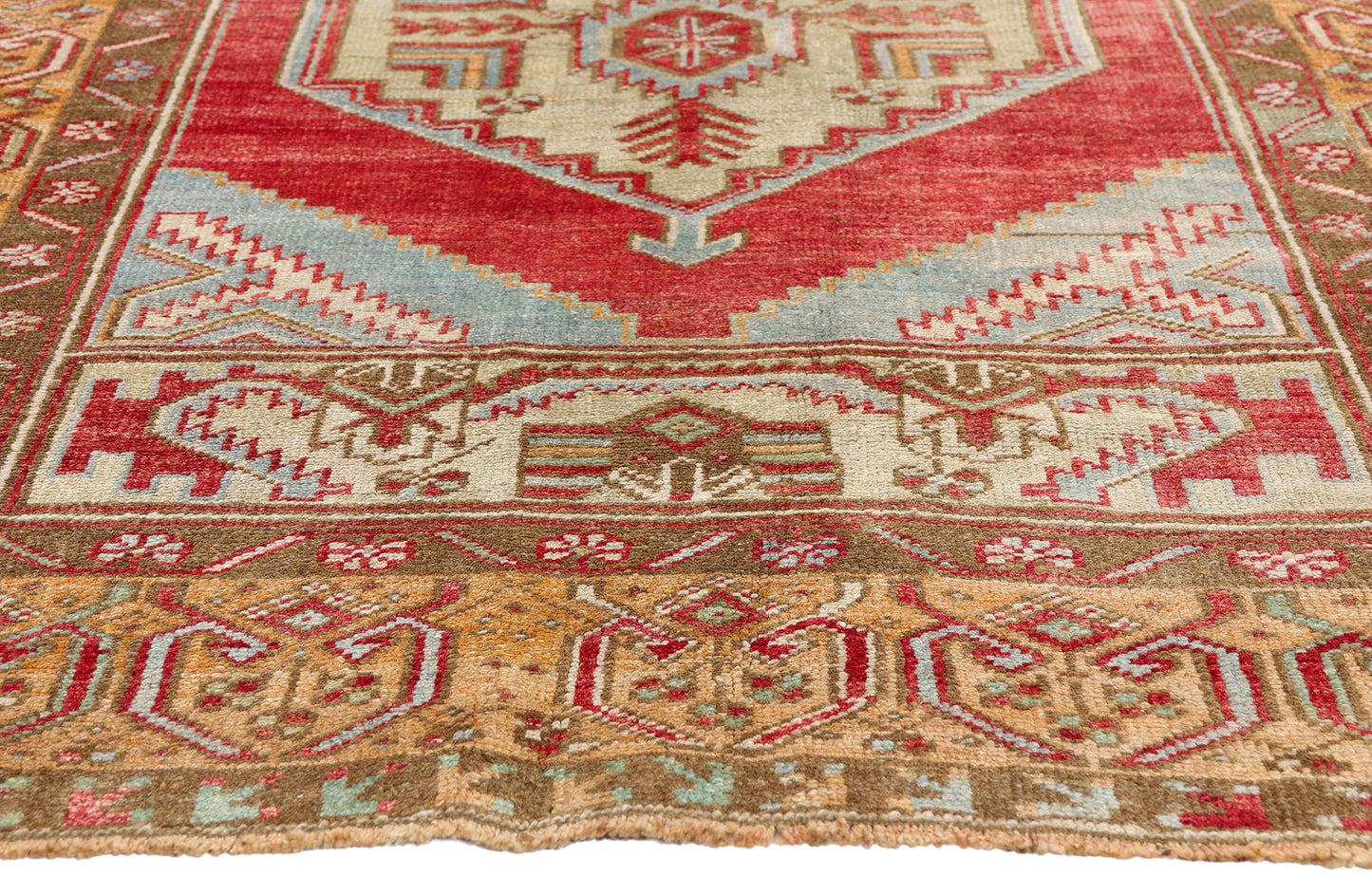 4 x 6 - Red Vintage Oushak Rug - 54113