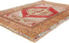 4 x 5 - Red Vintage Turkish Oushak Rug - 54114