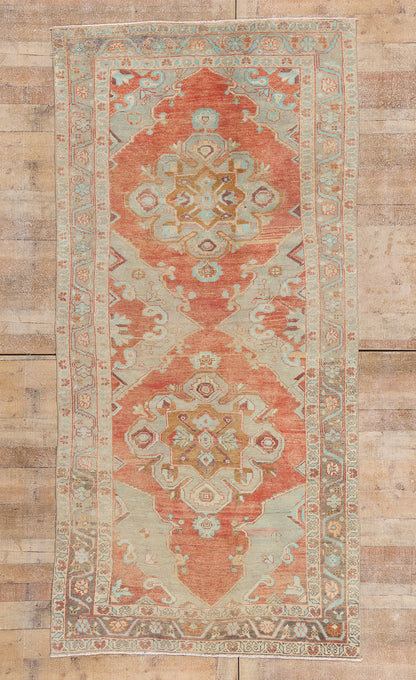 5 x 9 - Rust Vintage Turkish Oushak Rug - 54115