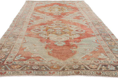 5 x 9 - Rust Vintage Turkish Oushak Rug - 54115