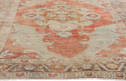 5 x 9 - Rust Vintage Turkish Oushak Rug - 54115