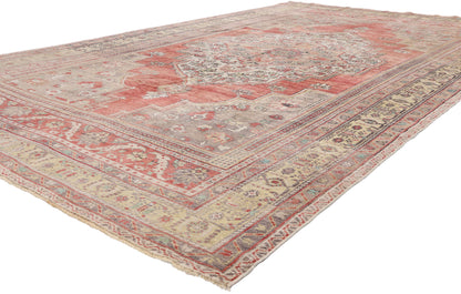 6 x 11 - Red Vintage Turkish Oushak Rug - 54116