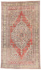 6 x 11 - Red Vintage Turkish Oushak Rug - 54116
