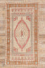 5 x 8 - Beige Vintage Turkish Oushak Rug - 54117