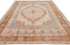 5 x 8 - Beige Vintage Turkish Oushak Rug - 54117