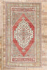 7 x 12 - Red Vintage Turkish Oushak Rug - 54119