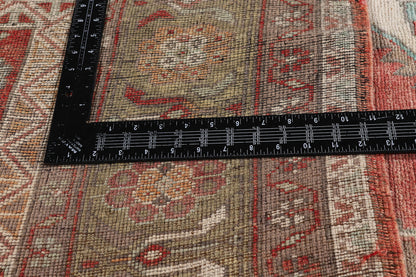 7 x 12 - Red Vintage Turkish Oushak Rug - 54119
