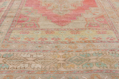 5 x 9 - Pink Vintage Turkish Oushak Rug - 54120