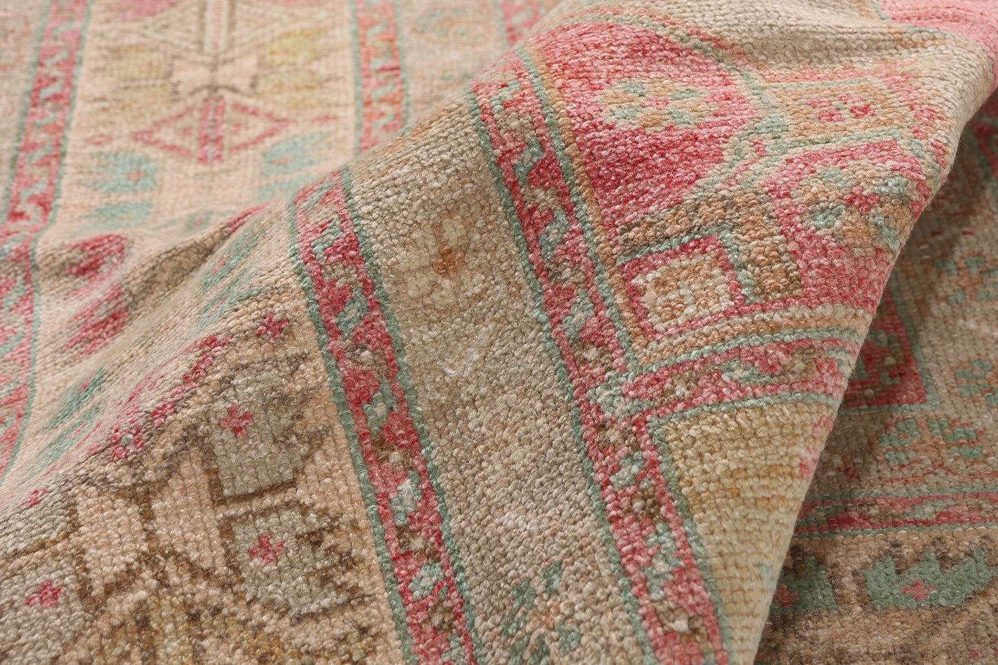5 x 9 - Pink Vintage Turkish Oushak Rug - 54120