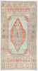5 x 8 - Green Vintage Turkish Oushak Rug - 54121