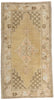 3 x 6 - Tan Vintage Turkish Oushak Rug - 54123