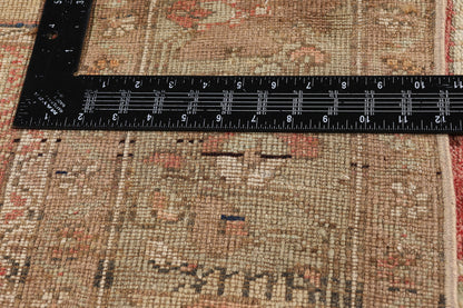 7 x 10 - Red Vintage Turkish Oushak Rug - 54124