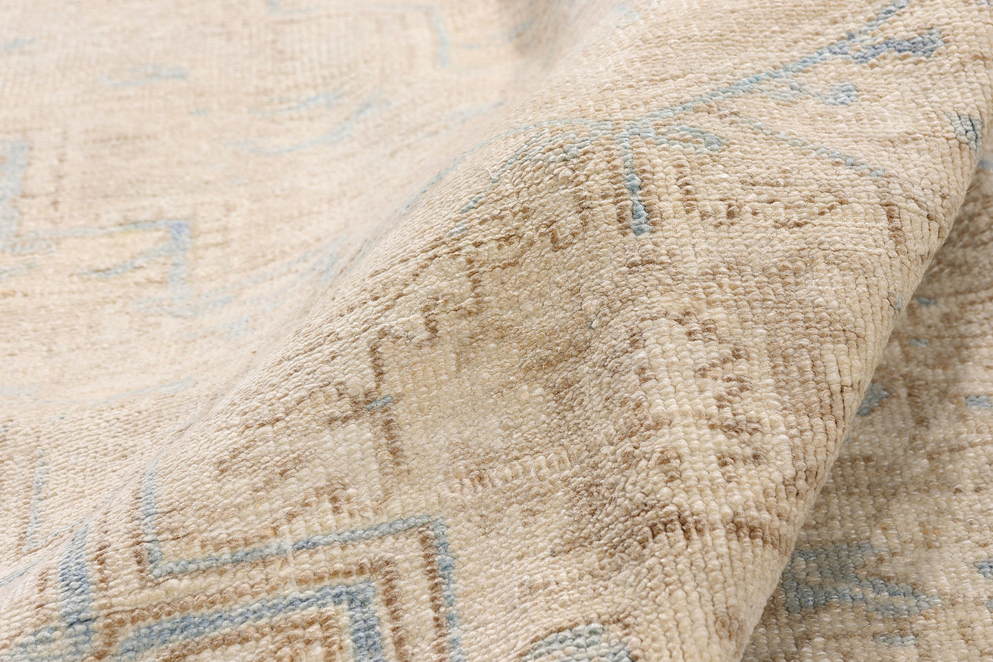 8 x 11 - Beige Vintage Persian Heriz Rug - 54125
