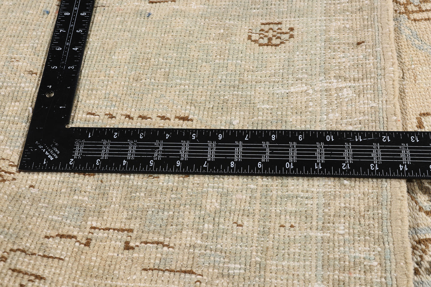 9 x 12 - Beige Vintage Persian Heriz Rug - 54126