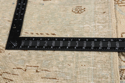 9 x 12 - Beige Vintage Persian Heriz Rug - 54126