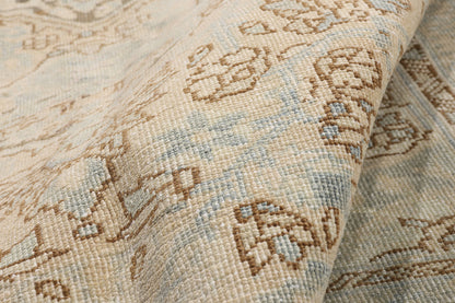 9 x 12 - Beige Vintage Persian Heriz Rug - 54126