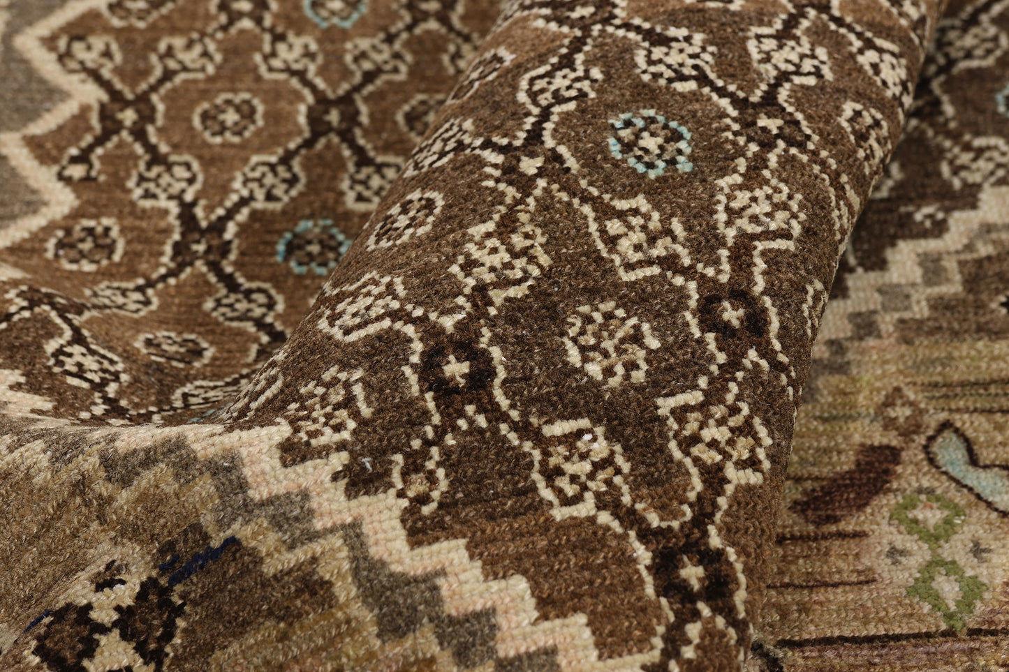 4 x 7 - Brown Vintage Persian Malayer Rug - 54128