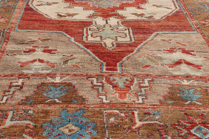 4 x 7 - Red Vintage Turkish Oushak Rug - 54129