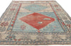 5 x 8 - Blue Vintage Turkish Oushak Rug - 54130