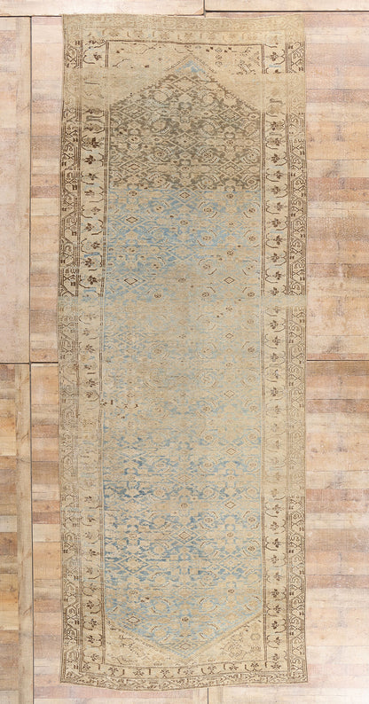 6 x 15 - Blue Antique Persian Malayer Rug - 54131