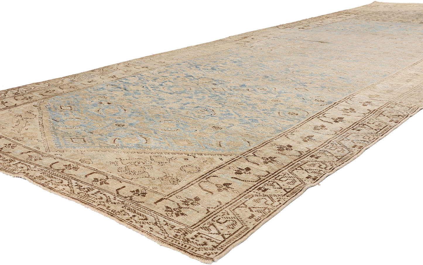 6 x 15 - Blue Antique Persian Malayer Rug - 54131