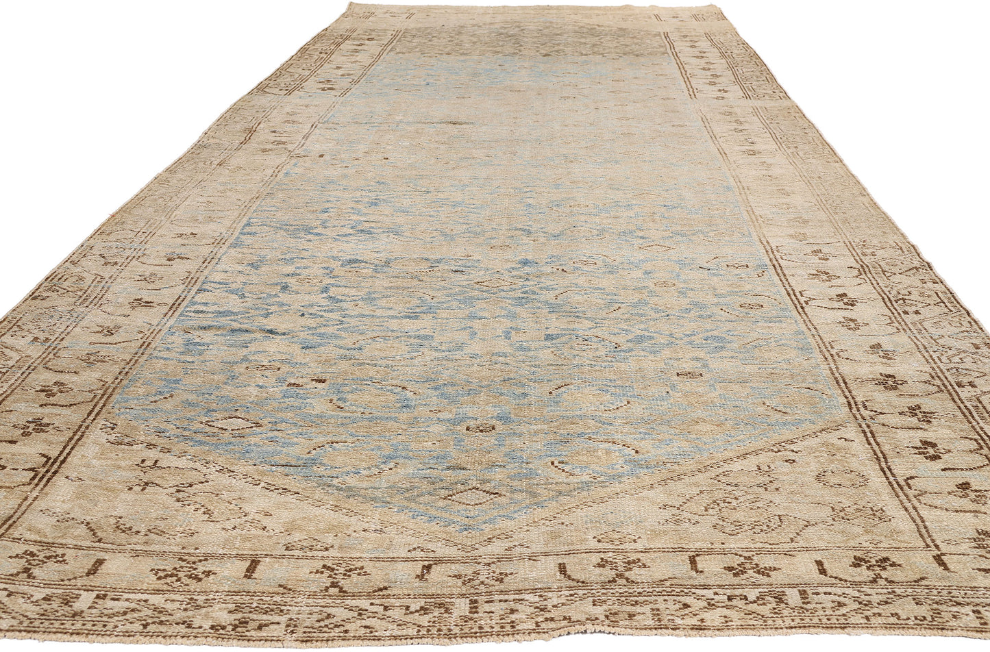 6 x 15 - Blue Antique Persian Malayer Rug - 54131