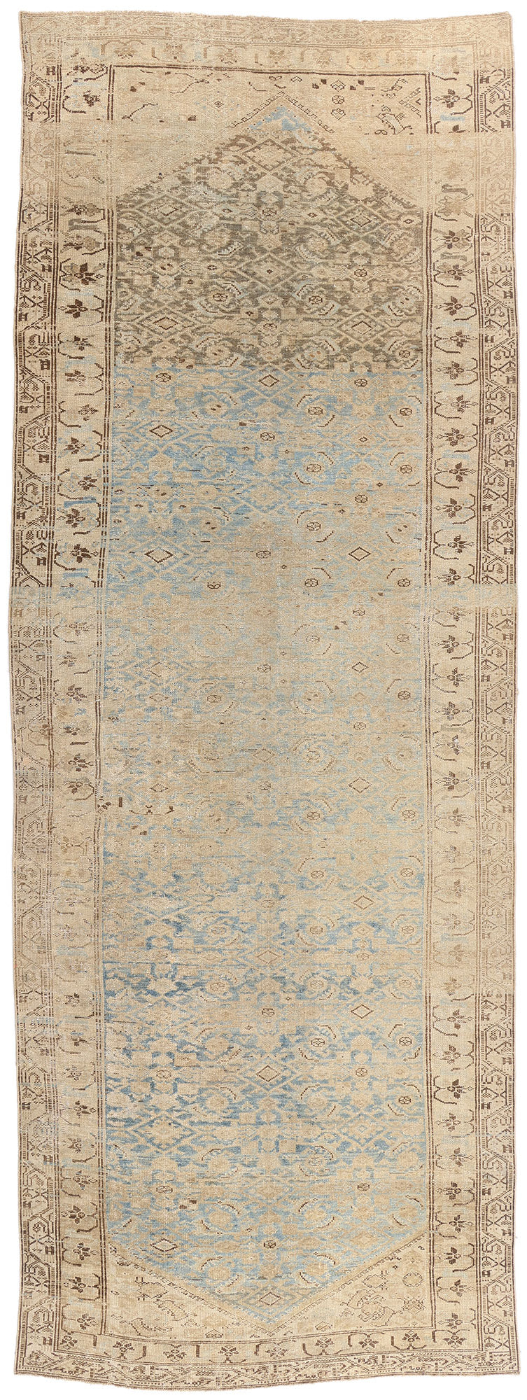 6 x 15 - Blue Antique Persian Malayer Rug - 54131