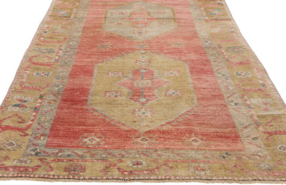 3 x 12 - Red Vintage Turkish Oushak Rug - 54132