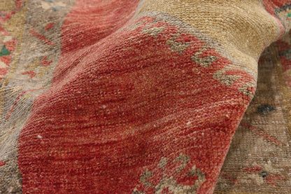 3 x 12 - Red Vintage Turkish Oushak Rug - 54132