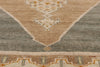 4 x 7 - Brown Vintage Turkish Oushak Rug - 54133