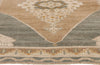 4 x 7 - Brown Vintage Turkish Oushak Rug - 54133