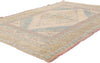 4 x 6 - Beige Vintage Turkish Oushak Rug - 54135