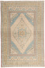 4 x 6 - Beige Vintage Turkish Oushak Rug - 54135