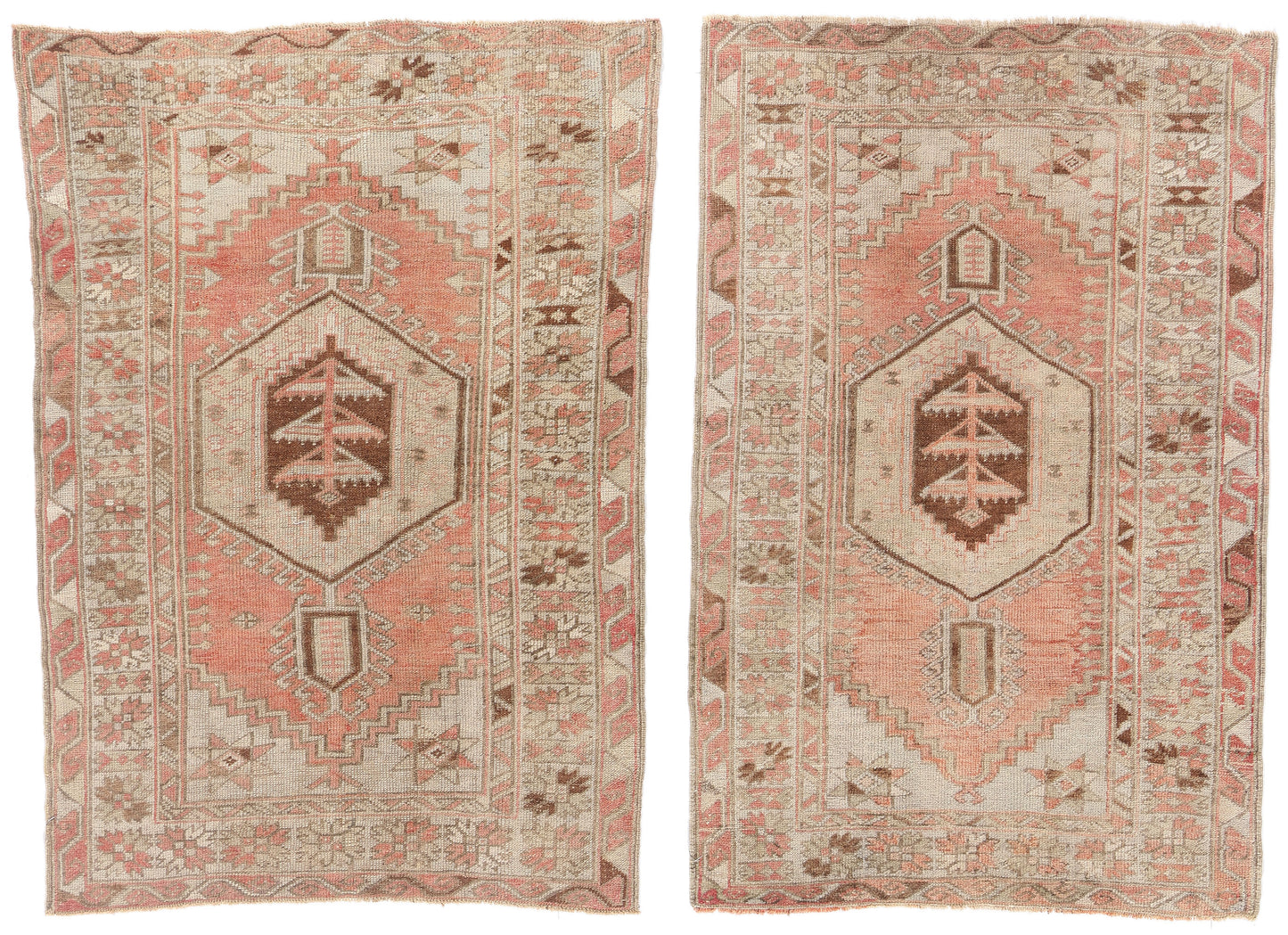 3 x 5 - Red Antique Turkish Oushak Rug - 54136