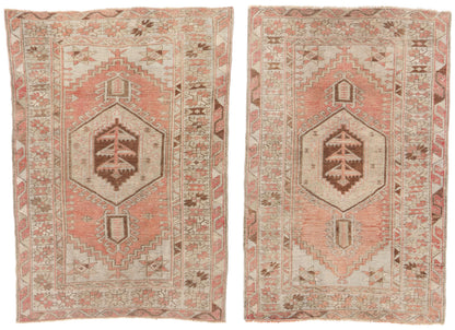 3 x 5 - Red Antique Turkish Oushak Rug - 54136