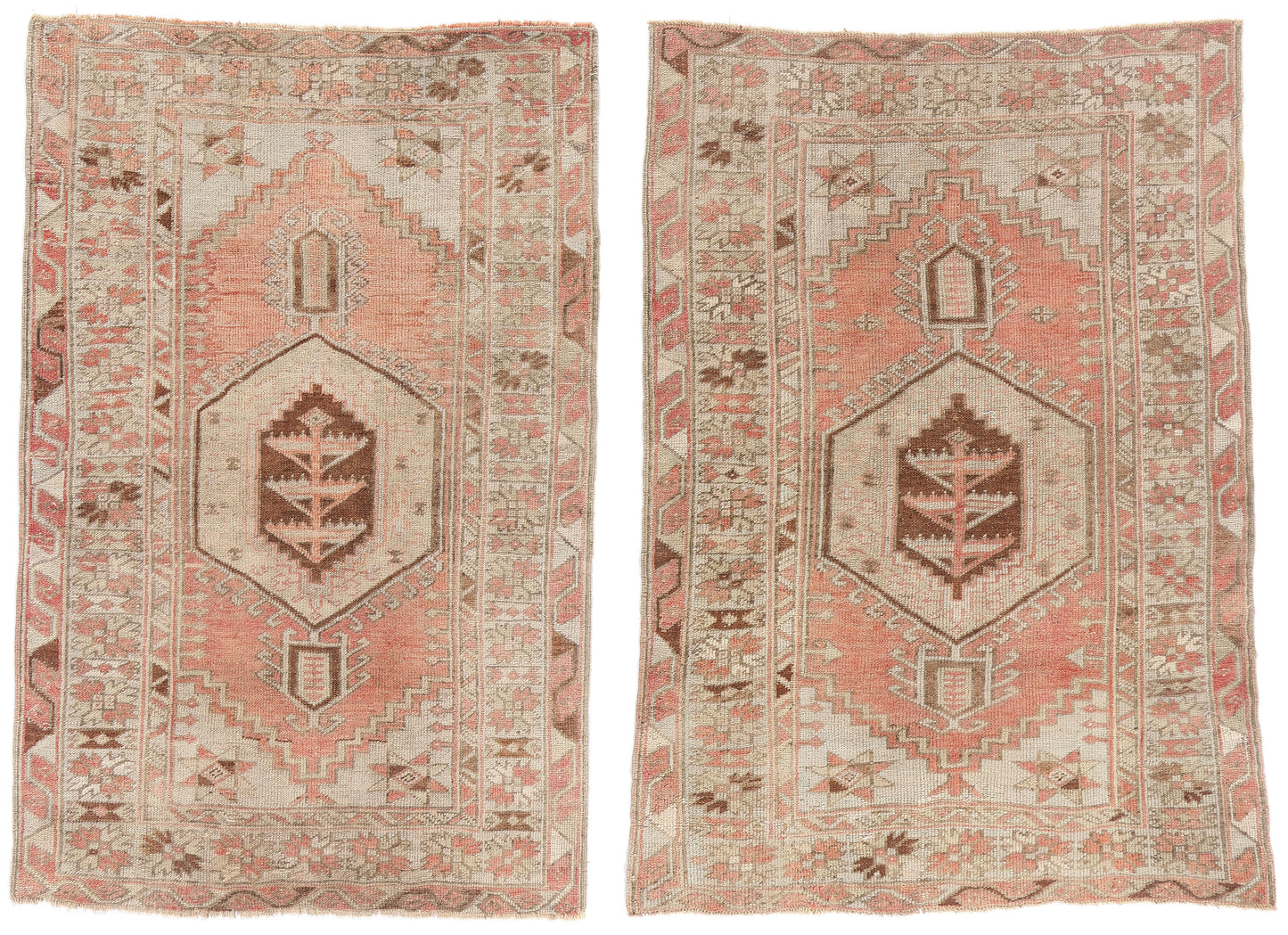 3 x 5 - Red Antique Turkish Oushak Rug - 54137