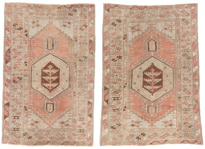 3 x 5 - Red Antique Turkish Oushak Rug - 54137