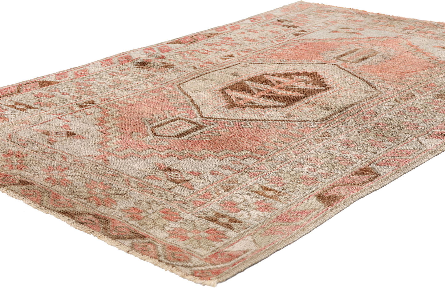 3 x 5 - Red Antique Turkish Oushak Rug - 54136