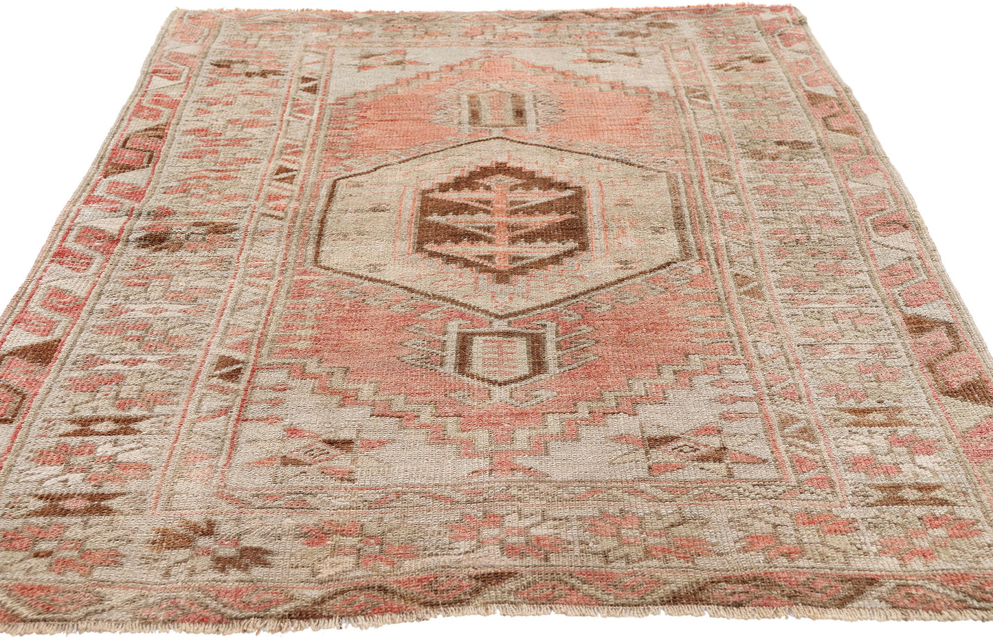 3 x 5 - Red Antique Turkish Oushak Rug - 54136