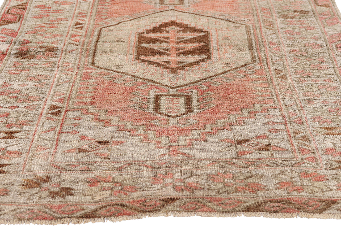 3 x 5 - Red Antique Turkish Oushak Rug - 54136