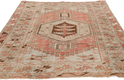 3 x 5 - Red Antique Turkish Oushak Rug - 54137