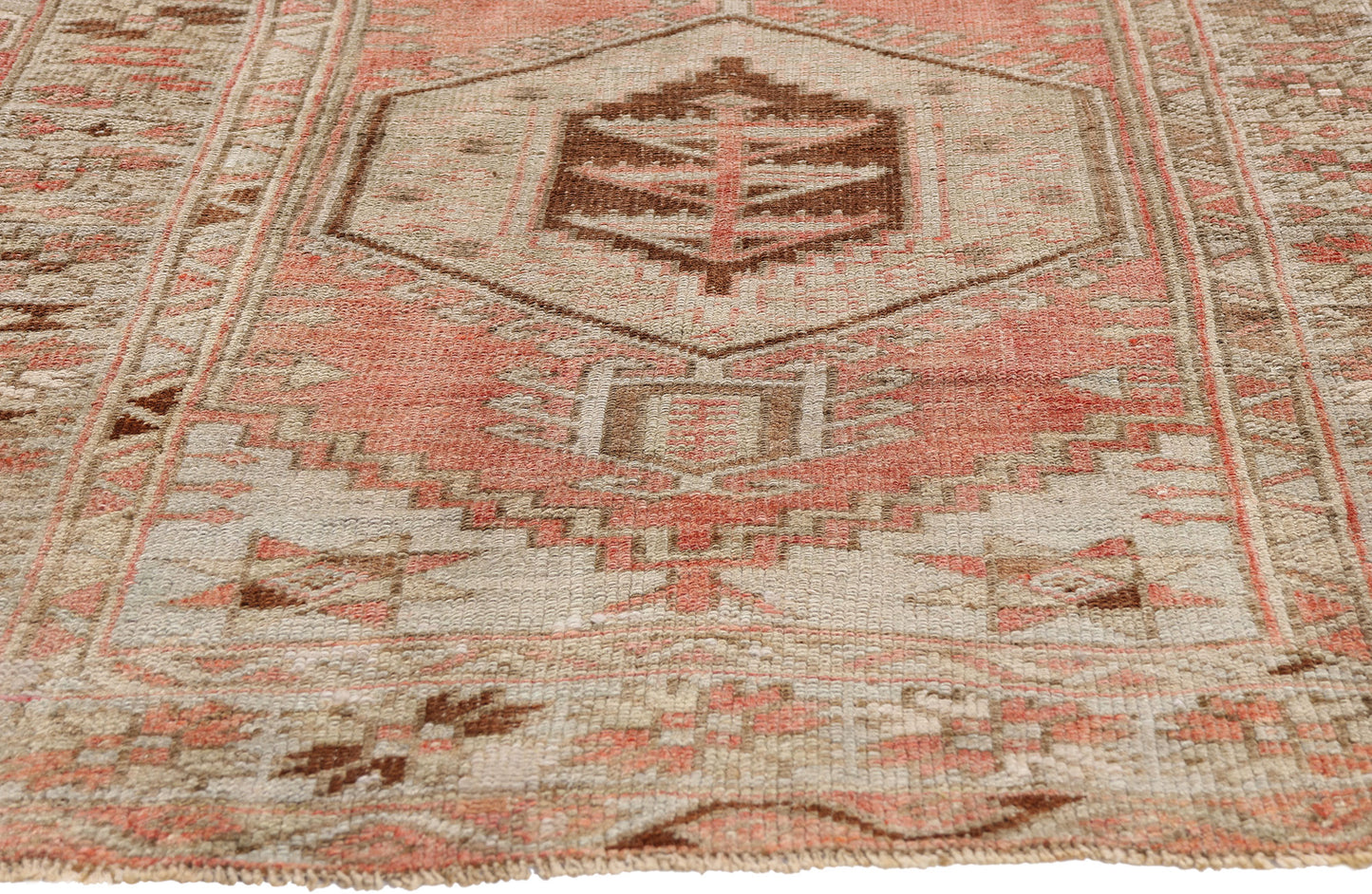 3 x 5 - Red Antique Turkish Oushak Rug - 54137