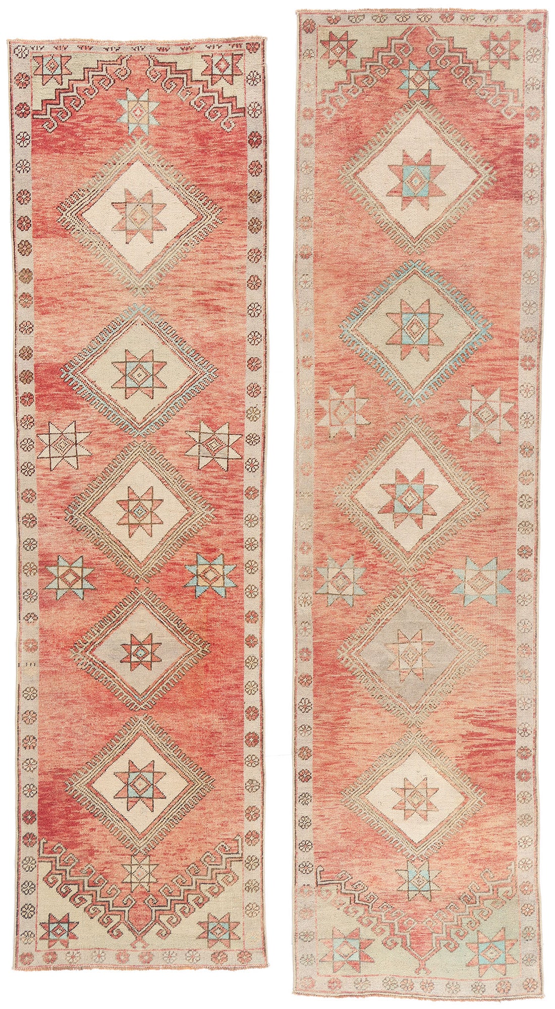 3 x 11 - Red Vintage Turkish Oushak Rug - 54141